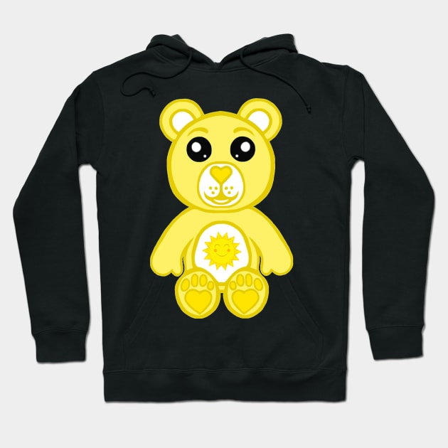 Yellow Warrior Bear 2.0 Hoodie by CaitlynConnor